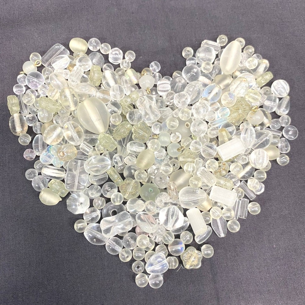 Beady Jewelry Bag Assorted Clear Mixed Lot Beads Jewelry Making Supplies DIY